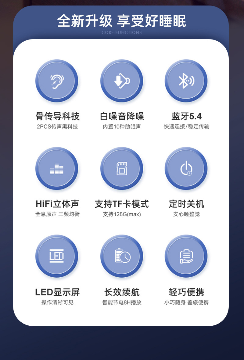 骨传导白噪音睡眠仪 详情图 2