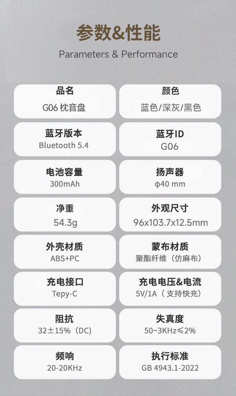 超薄枕下蓝牙白噪音音箱 详情图 13