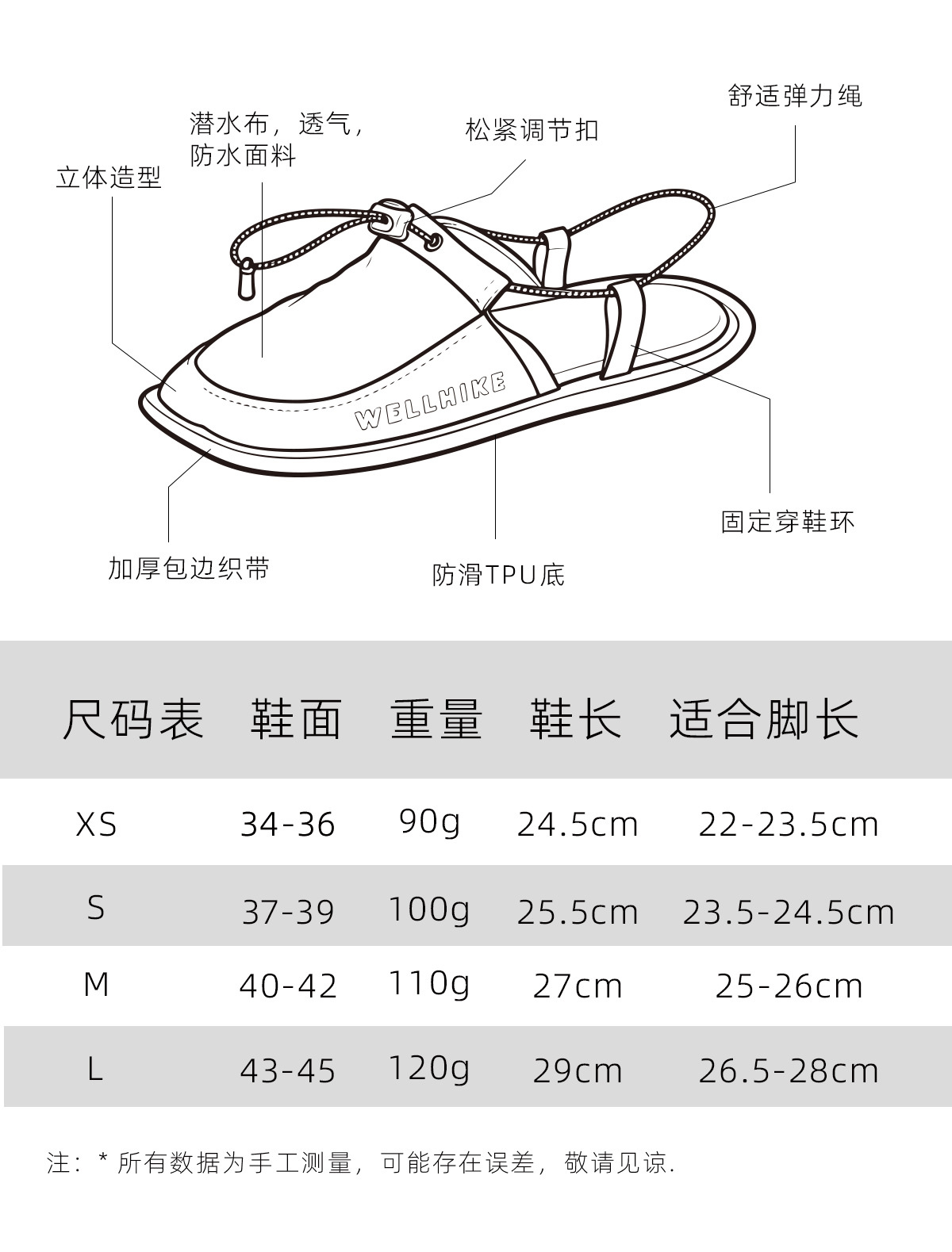 WELLHIKE 户外两穿凉拖鞋 详情图 2