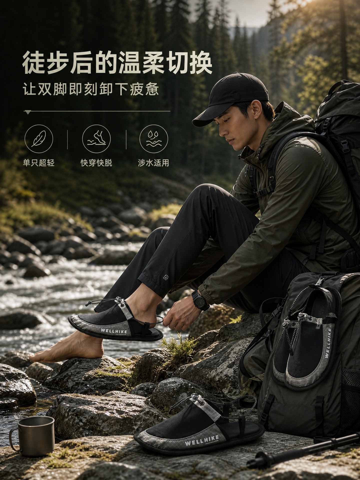 WELLHIKE 户外两穿凉拖鞋 详情图 5